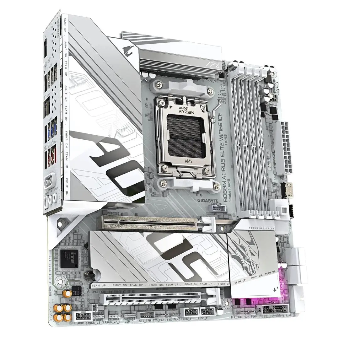 GIGABYTE - B850M Aorus Elite WF6E ICE Hovedkort AM5, B850