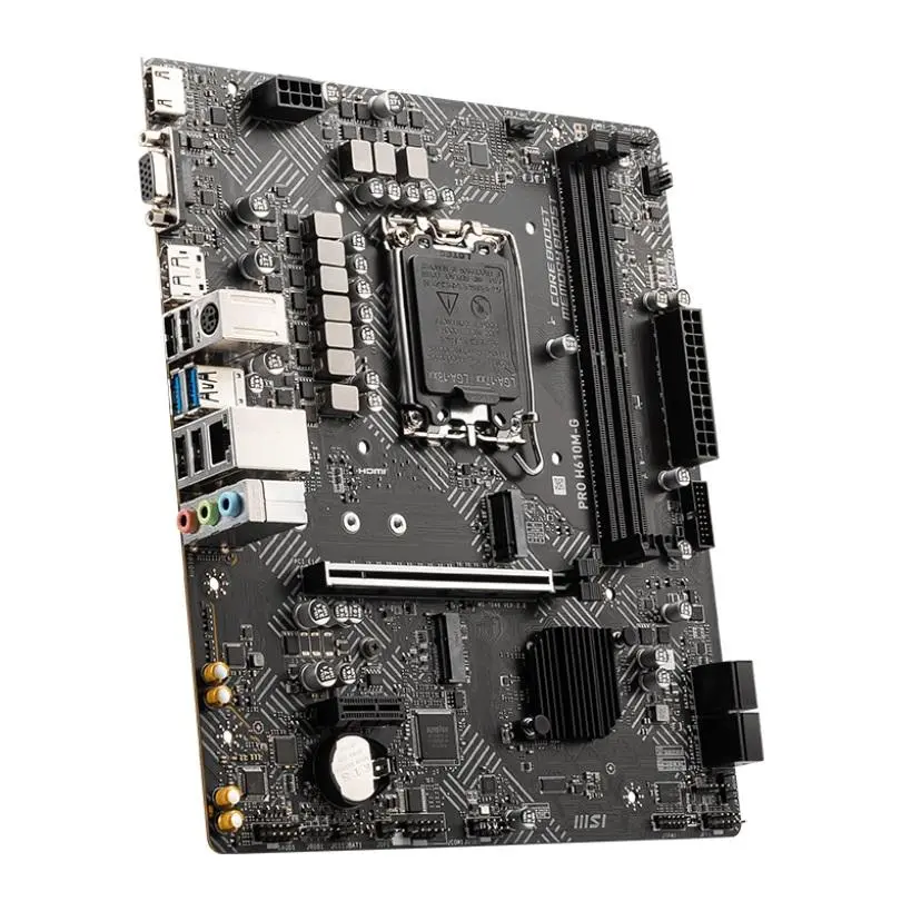 MSI - PRO H610M-G Hovedkort LGA 1700, mATX, DDR5, 1x PCI-E x16, 1x M.2
