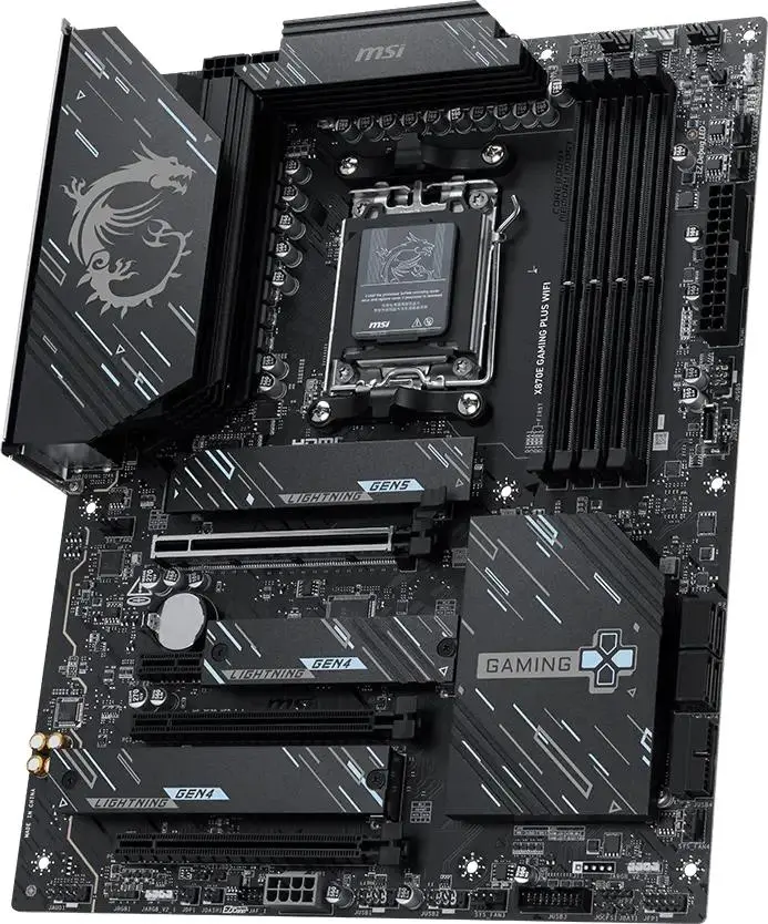 MSI MAG X870E GAMING PLUS MAX WIFI Hovedkort - AMD X870E - AMD AM5 - DDR5 RAM