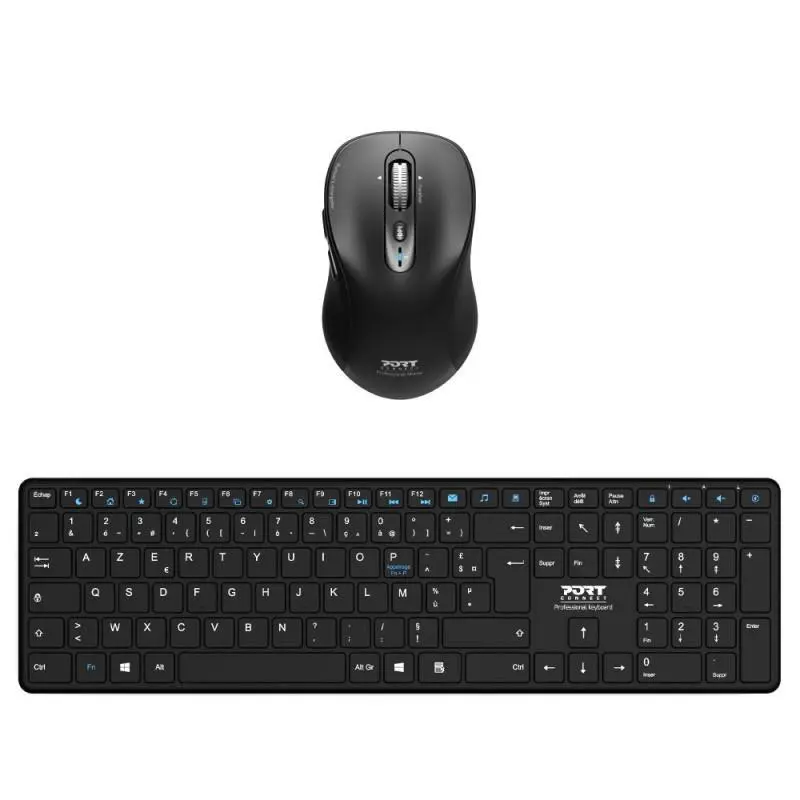 PORT DESIGNS - Full Size Wireless Keyboard and Mouse Combo (Nordic Layout)
