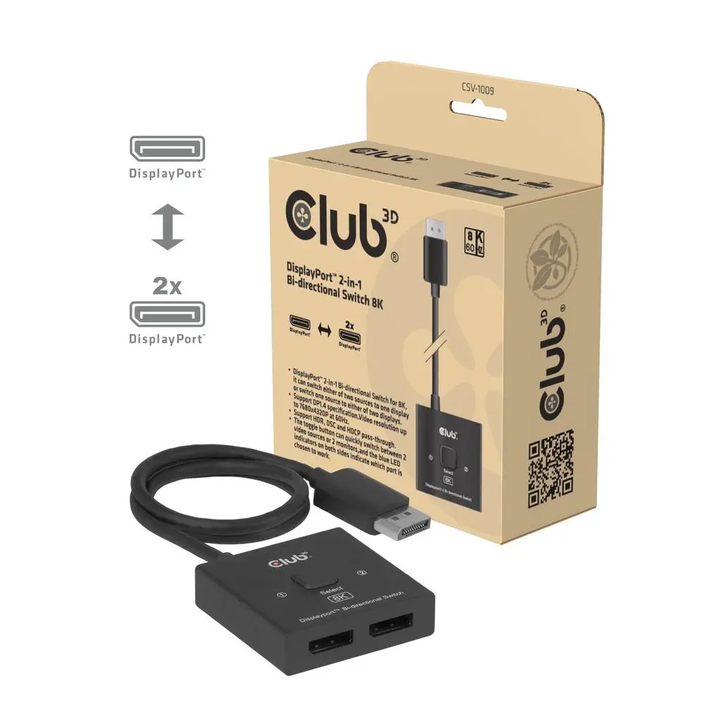 Club 3D - DisplayportT 2-In-1