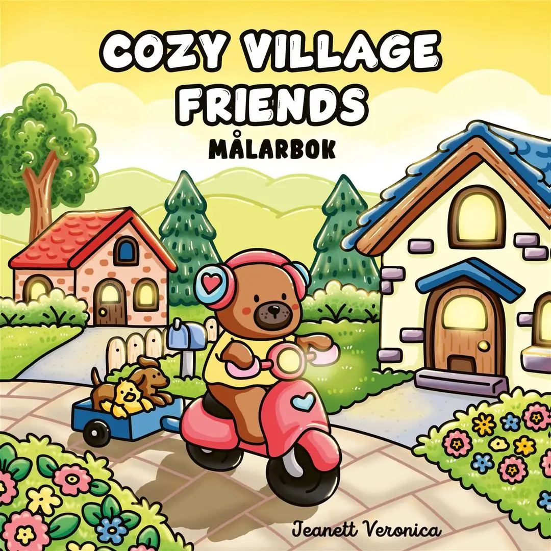BONNIER - MÃ¥larbok : Cozy Village Friends