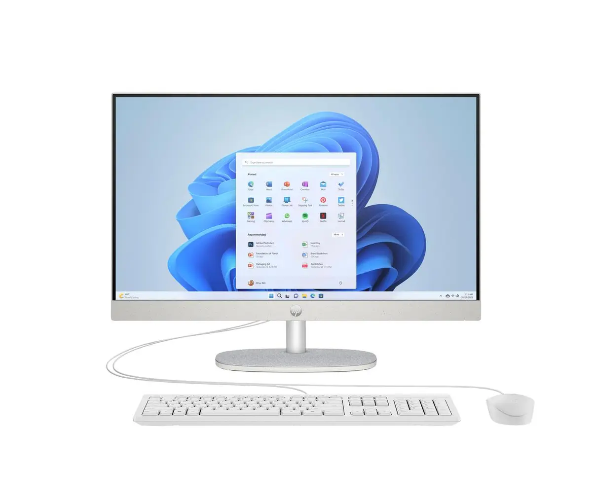 HP - All-in-One Touch PC 24-cr0241ng [60,5cm (23,8) Touch-Display, Intel Core i3 N300, 8GB RAM, 512GB SSD, Windows 11]