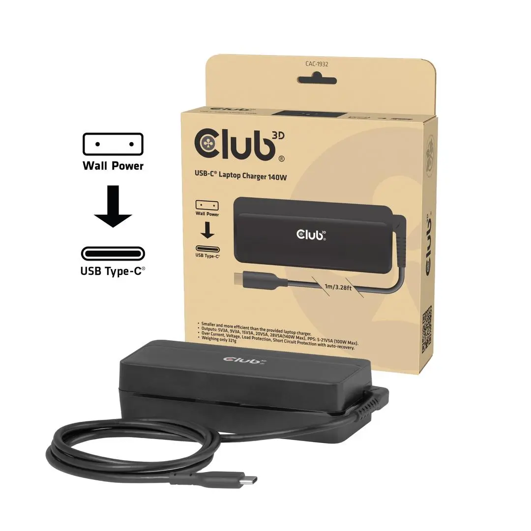 Club 3D - Usb-C® Laptop Charger 140W