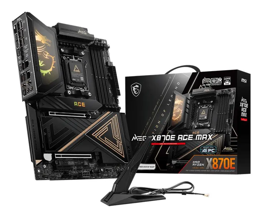 MSI MEG X870E ACE MAX - motherboard - ATX - Socket AM5 - AMD X870E Hovedkort - AMD X870E - AMD AM5 socket - DDR5 RAM