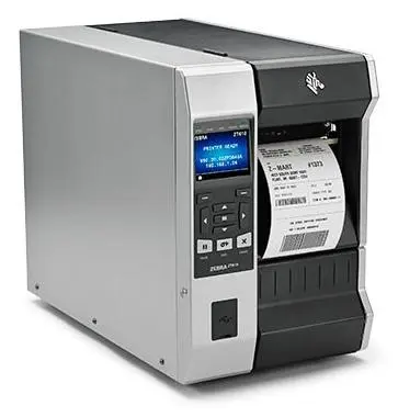 ZEBRA - TT Printer ZT610, 4in., 203 dpi, Euro and UK cord, Serial, USB, Gigabit Ethernet, Bluetooth 4.0, USB Host, Rewind, Color, ZPL