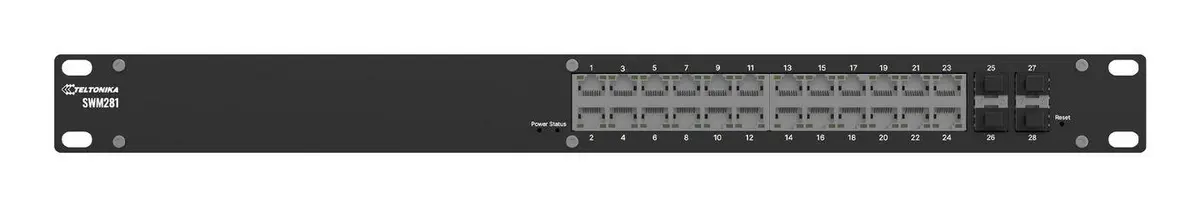Teltonika SWM281 - switch - 24 ports - Managed - rack-mountable