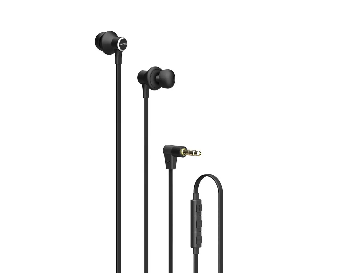 UNISYNK - In-Ear Headphones 3,5mm Black