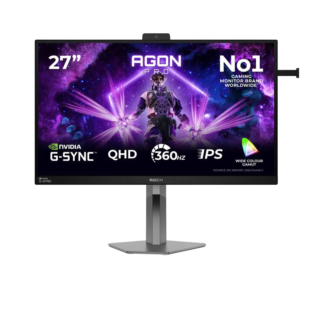 AOC - AGON PRO AG6 27inch QHD 360Hz Fast IPS 1ms GtG NVIDIA GSync NVIDIA Pulsar USB hub HAS