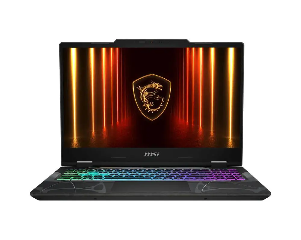 MSI - Cyborg 15 B2RWFKG-401 Intel Core 7 240H Laptop 39,6 cm (15.6") Full HD 16 GB DDR5-SDRAM 512 GB SSD NVIDIA GeForce RTX 5060 Laptop GPU Wi-Fi 6E (802.11ax) Windows 11 Home Schwarz