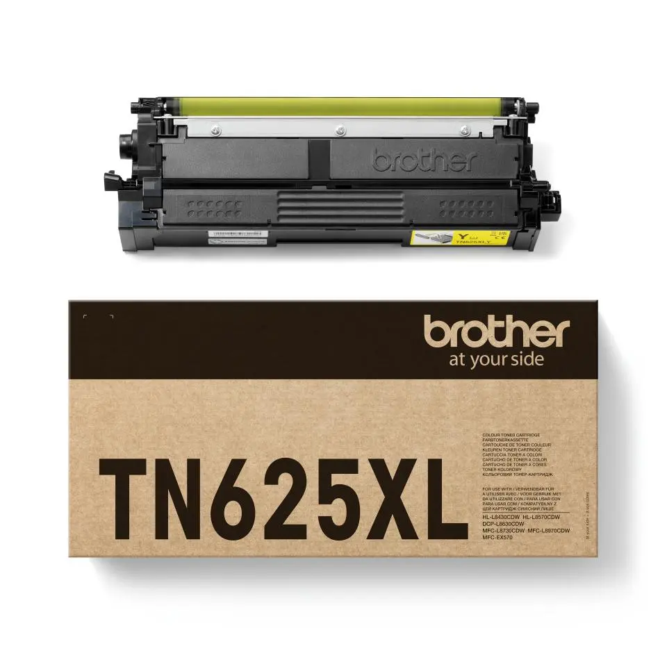 Brother TN625XLY - high capacity - yellow - original - toner cartridge