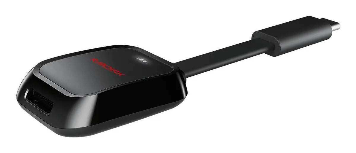 SANDISK - Minneskortsläsare QuickFlow MicroSD med USB-C