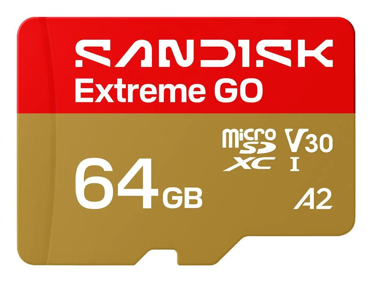 SANDISK - MicroSD Extreme GO 64GB 170/80MB/s C10 UHS U3 V30 A1