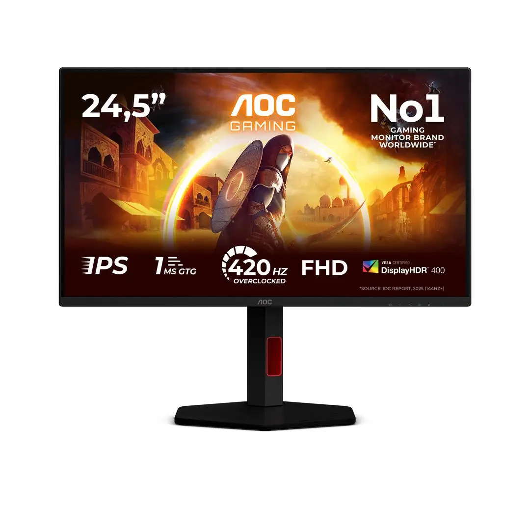 AOC - 24.5"" AOC Gaming 25G4KUR | 1920x1080 | Fast IPS | 1ms | 400Hz | 3years