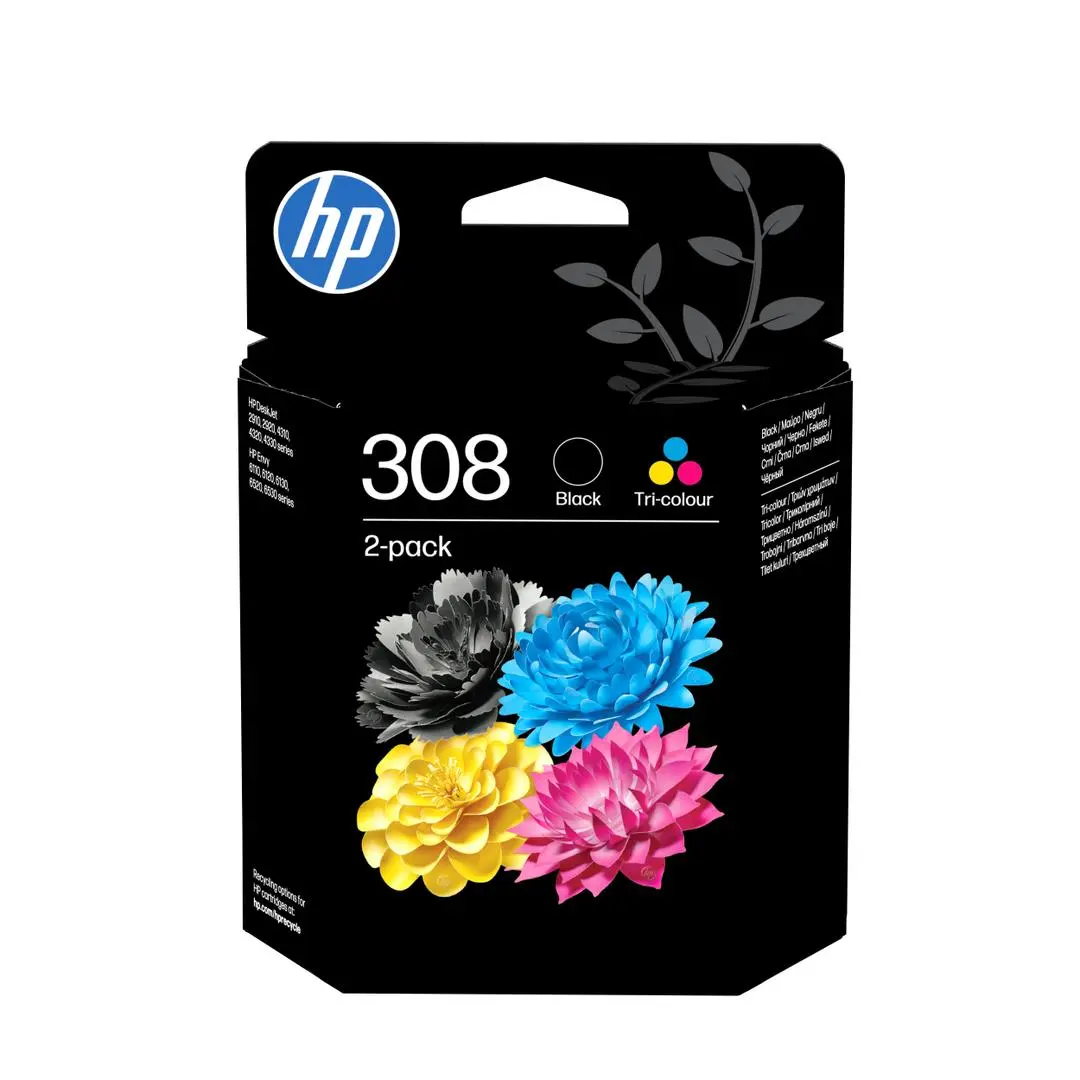 HP - HP/Ink308 BK/Tri-Color Ink Cartridge