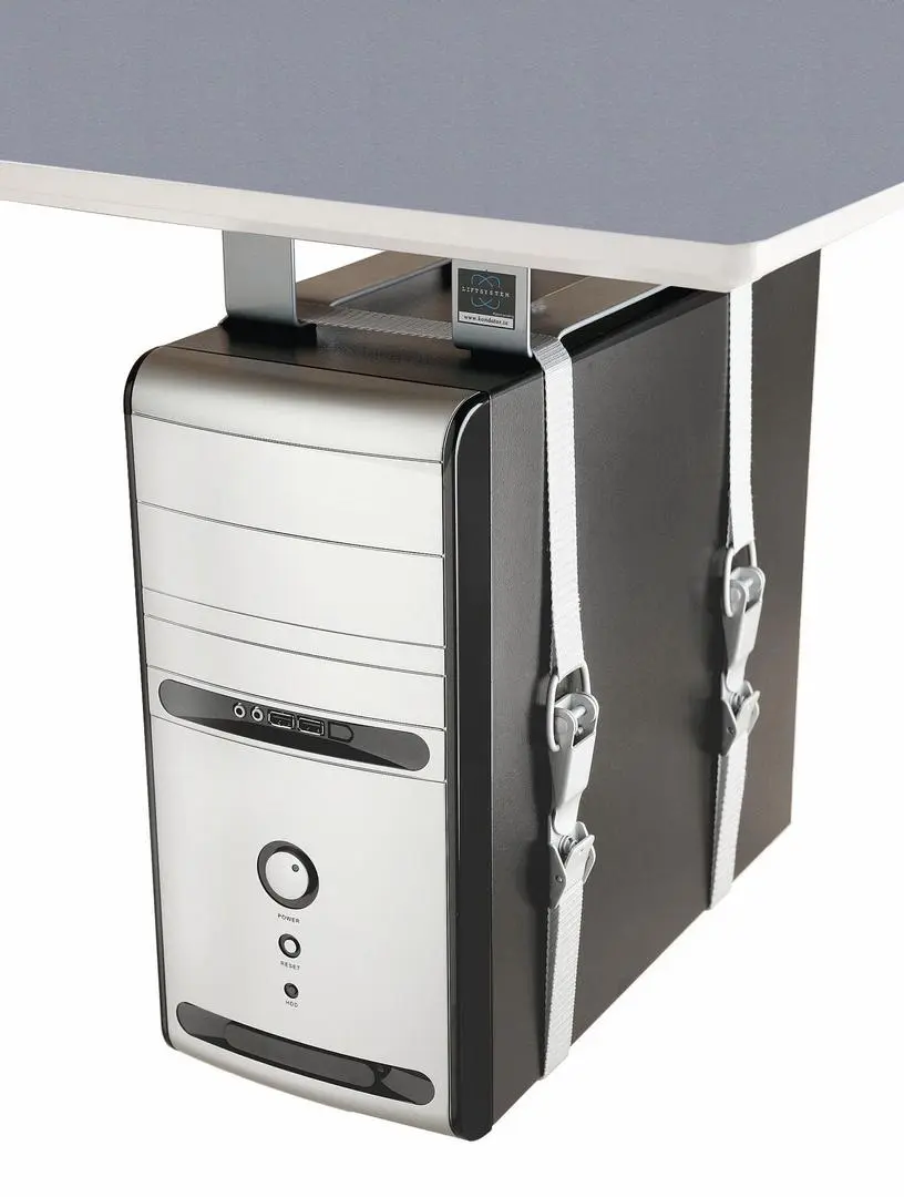 Axessline - LiftFix Holder - CPU holder including 60 mm spacer, silver