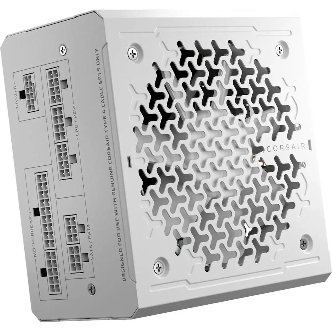 Corsair - RMe Series RM750e PSU (hvit) ATX 3.1, PCIe 5.1, Cybenetics Gold, Fully Modular