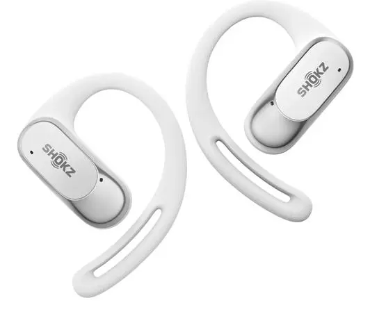 Shokz - OPENFIT AIR WHITE OPEN-EAR WIRELESS EARBUDS WITH E ACCS
