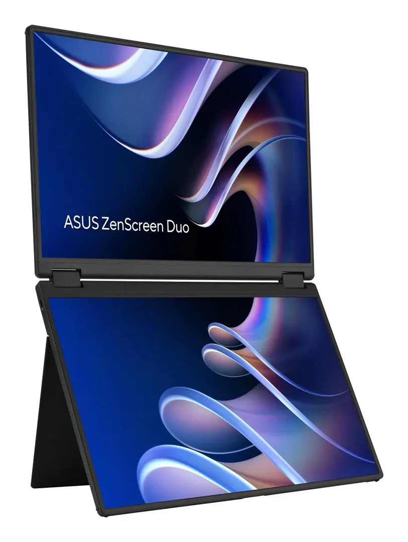 ASUS - LCD ASUS 2x 14"" MB14FCD ZenScreen DUO Portable USB-C Monitor 2x 1920x1200p IPS 60Hz