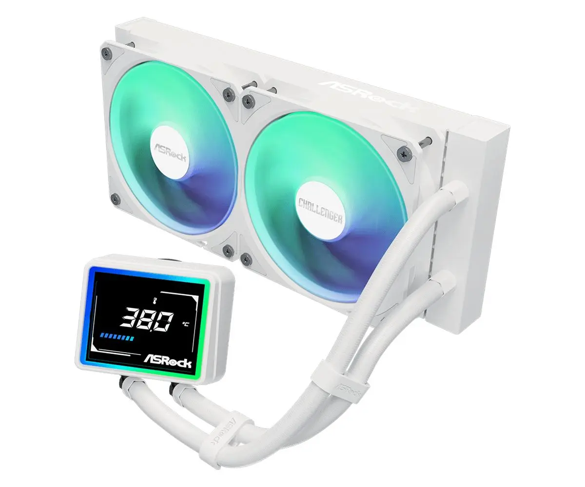 ASRock - CPC Challenger 240 Digital ARGB White 2