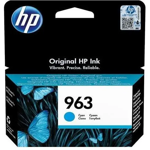 HP - 963 Cyan Original Ink Cartridge