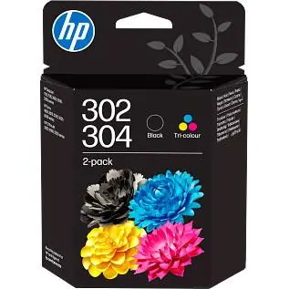 HP - HP/Ink302/304 Tri-color/BK Ink Crtg 2