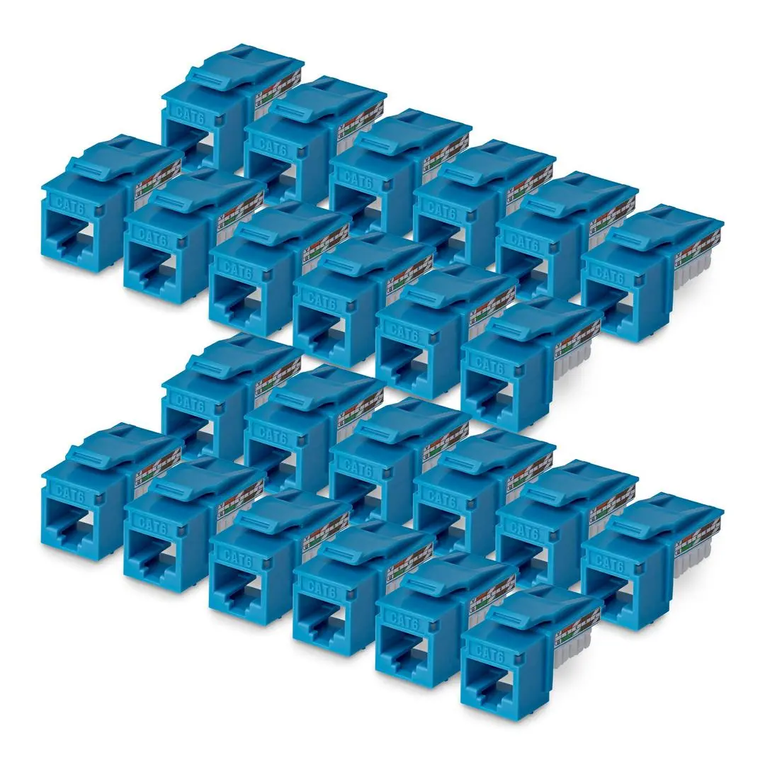 STARTECH - Cat6 Keystone Jack 24-Pack 90-Deg 110