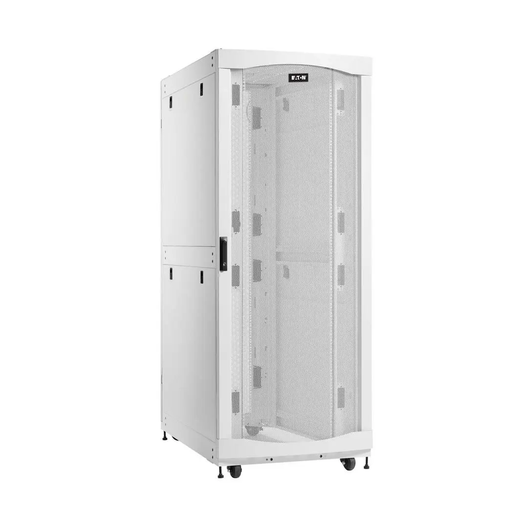 Eaton - SmartRack 48U Standard-Depth Extra-Width Heavy-Duty Rack Enclosure Cabinet for AI Servers White