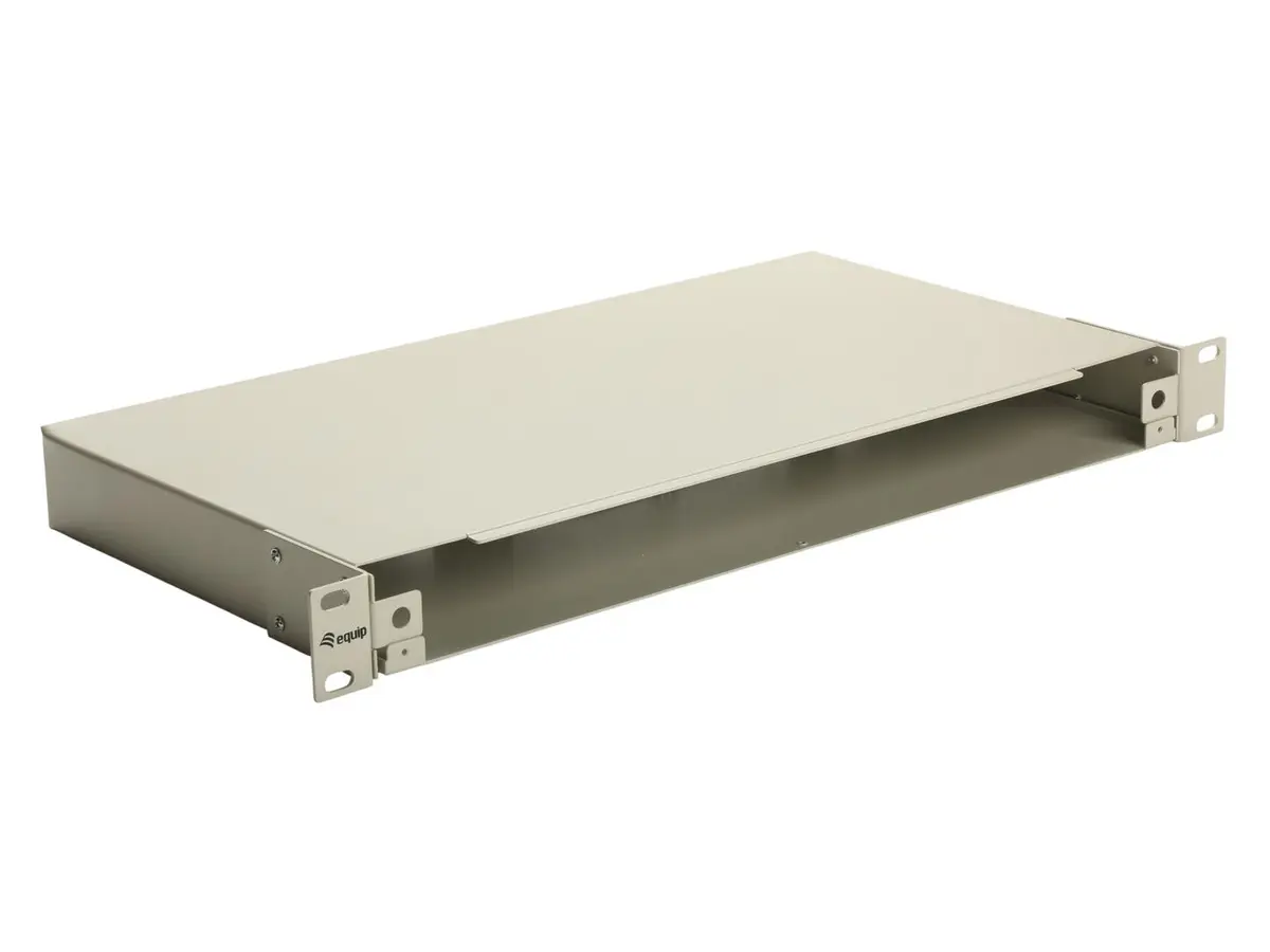 Equip - 19" Glasfaser-Space-Box ohne Panel Stahl gr