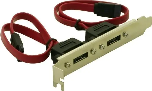 Delock - Intern til ekstern SATA-panel - 45 cm