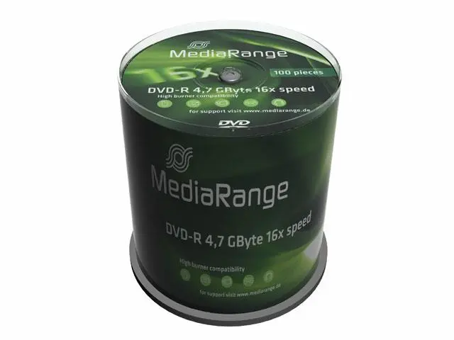 MediaRange - DVD-R x 100 - 4.7 GB - lagringsmedier