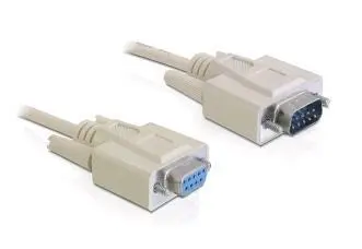 Delock - seriellforlengelseskabel - DB-9 til DB-9 - 10 m