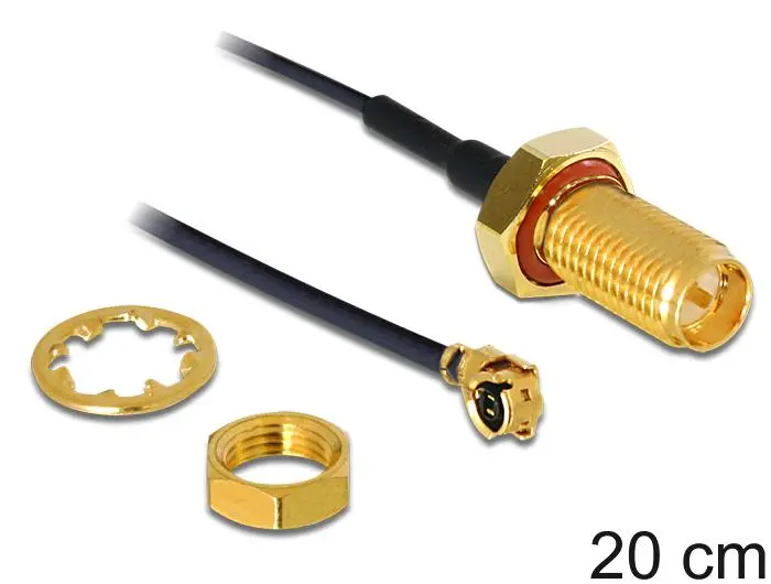 DELOCK - HF Kabel RP-SMA -> MHF/U.FL-068 Bu/St 0.20m