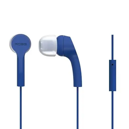KOSS - Øreplugger KEB9iB Blå In-Ear med one touch mic