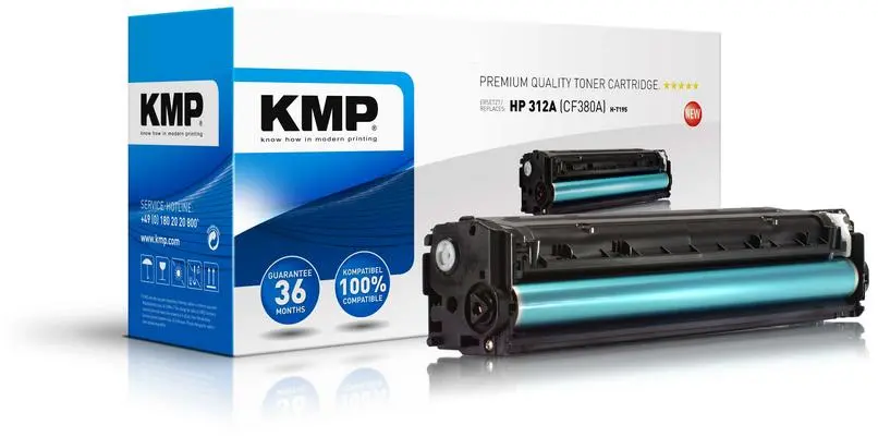 KMP - H-T195 Toner black compatible F-FEEDS