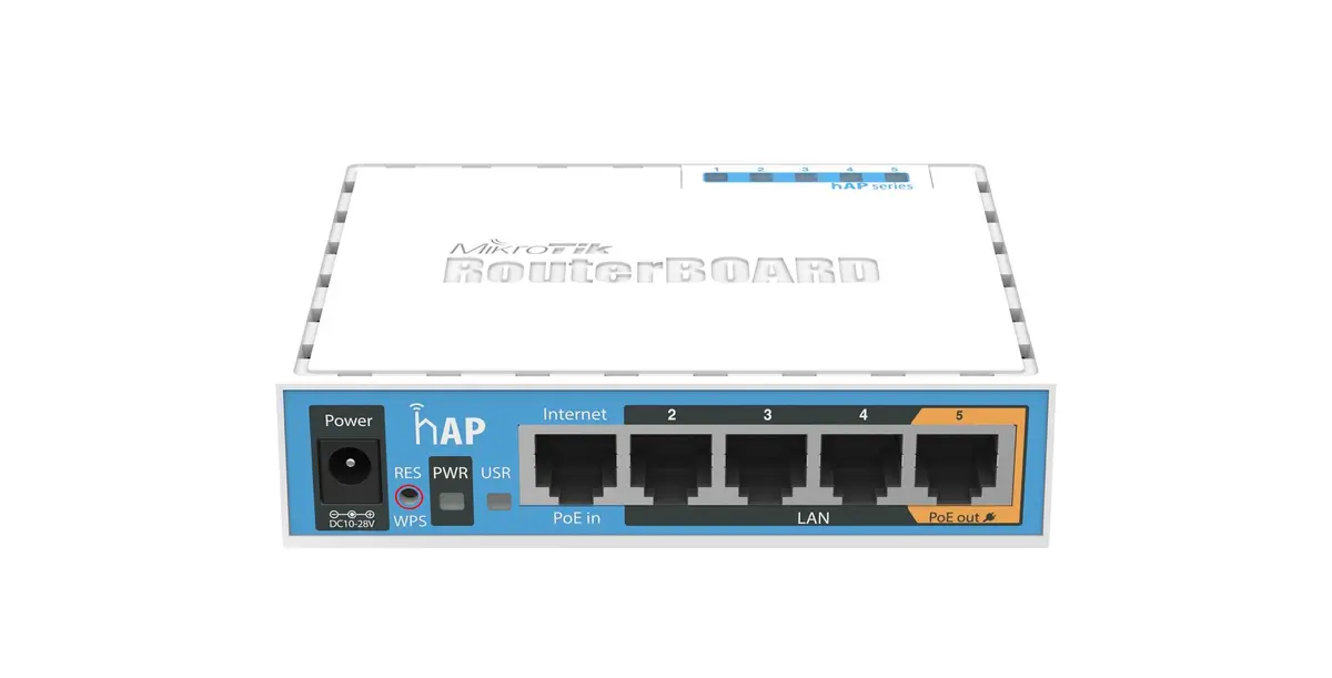 MikroTik - RouterBOARD hAP - trådløs ruter - Wi-Fi - stasjonær
