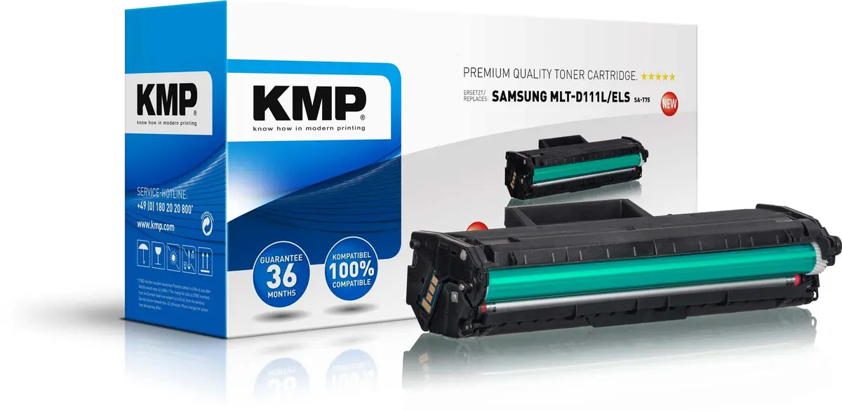 KMP - SA-T75 - svart - kompatibel - tonerpatron (alternativ for: Samsung MLT-D111L/ELS)