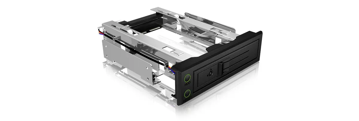 ICY BOX - IcyBox Trayless Mobile Rack for 3.5'' SATA/SAS HDD, Black