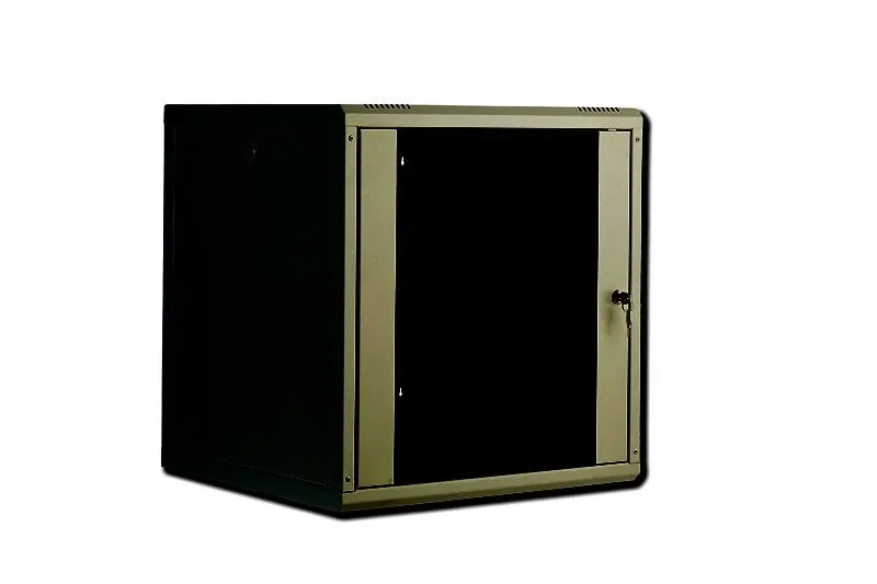 Digitus - 16U Wall Mounting Cabinet 820x600x450 mm. Black Factory Sealed