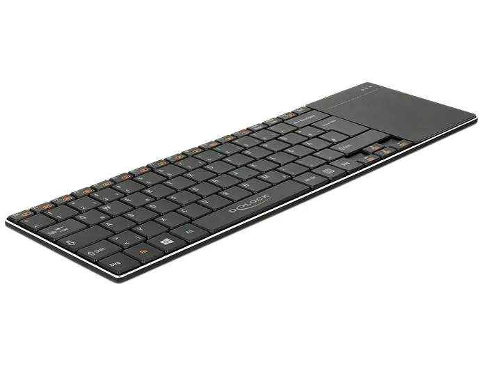DELOCK - Wireless Keyboard for Smart TV and Windows PC with Touchpad 6mm