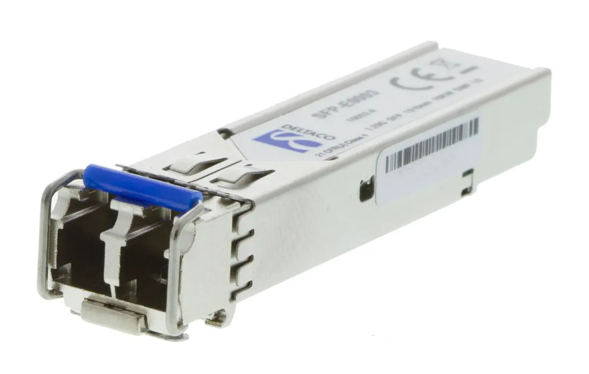 DELTACO - SFP 1000Base LX/LH, LC, 1310nm, 10km, Single-Mode, DOM