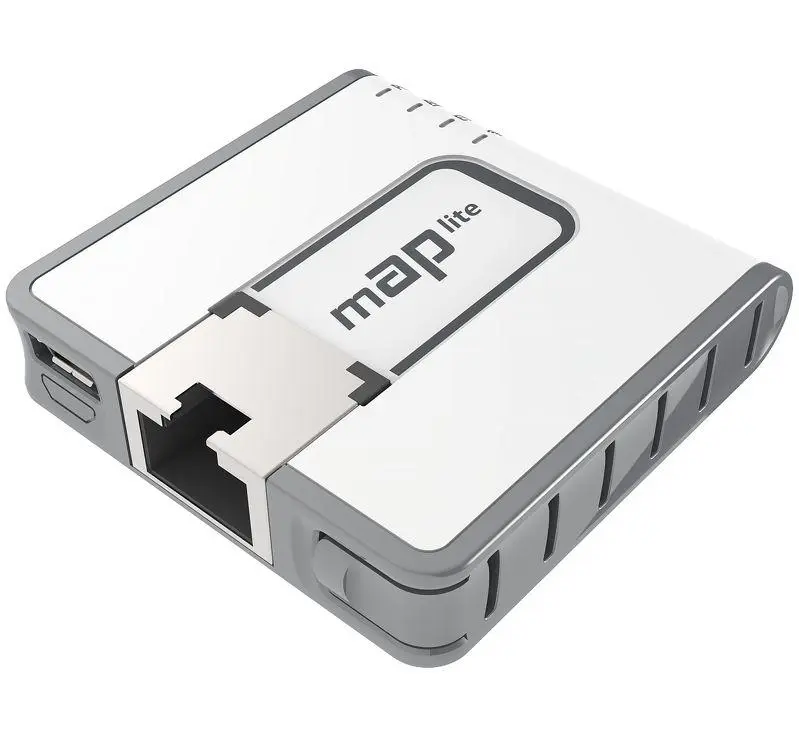 MIKROTIK - mAP lite with 650Mhz CPU, 64MB RAM 1xLAN, built-in Dual Chain 2.4Ghz