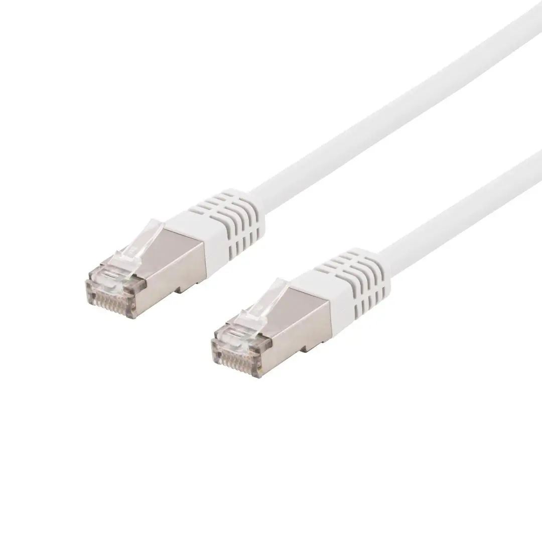 Deltaco STP-625VAU - patch cable - 25 m - white - Hvit - 25m