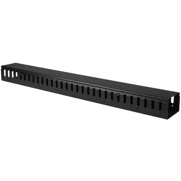 StarTech - 3ft (1m) Vertical Cable Management Duct with Cover - 0U Open Slot Finger Duct Wire Raceway for 19 Inch Server Rack - Slotted Cord Channel (CMVER20UF) - kabelordner - 20U