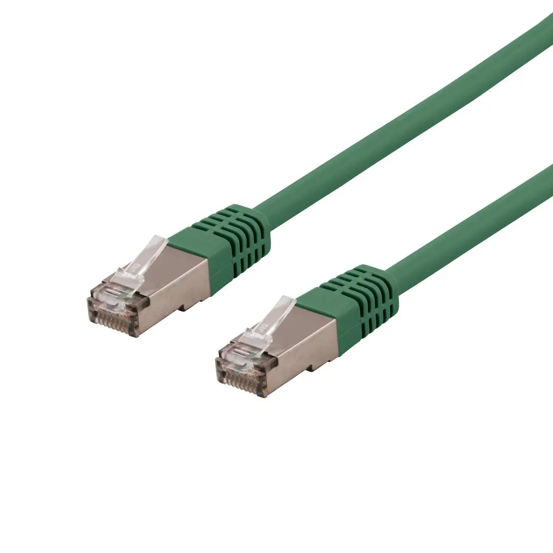 Deltaco SFTP-65GH - patch cable - 5 m - green - Grønn - 5m