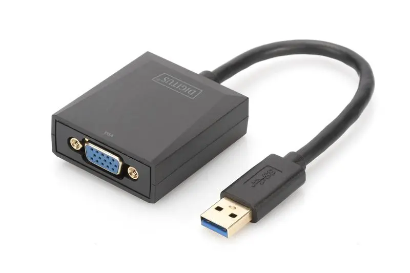 Digitus - USB 3.0 to VGA Adapter - ekstern videoadapter - svart