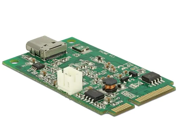 Delock - Mini PCIe I/O PCIe full size 1 x USB Type-C 3.1 Gen 2 - USB-adapter - PCIe Mini Card - USB-C 3.1 Gen 2 x 1
