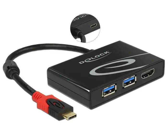 Delock - portreplikator - USB-C - HDMI