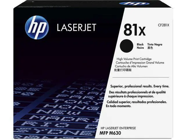 HP - 81X høykapasitet svart original LaserJet-tonerkassett