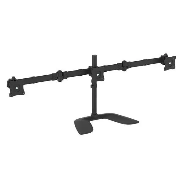 StarTech - Triple Monitor Stand for VESA Mount Monitors up to 27" - Steel (ARMBARTRIO2) stativ - justerbar arm - for 3 skjermer